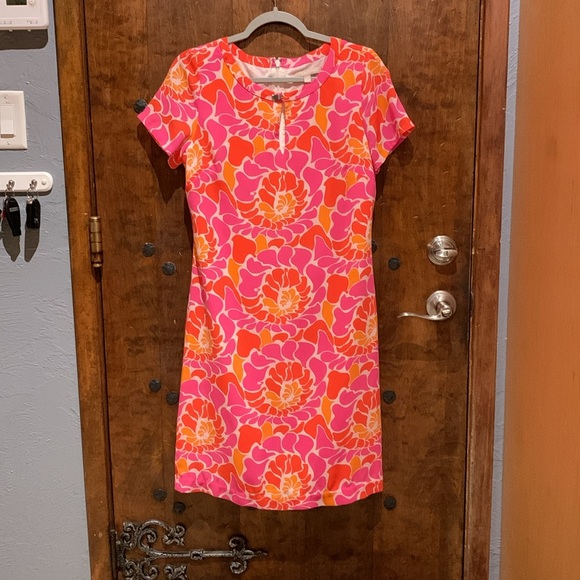 Banana Republic Dresses & Skirts - Banana Republic floral orange and pink midi dress summer dress size 10